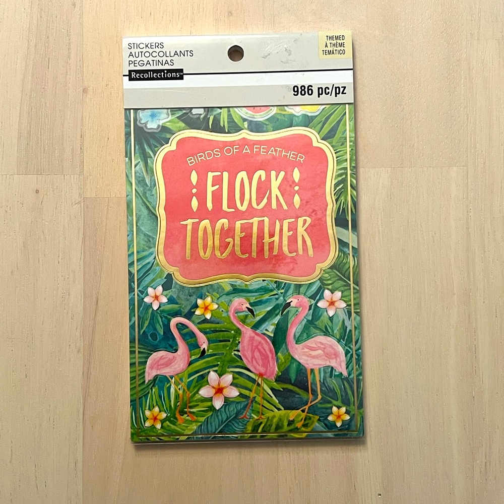 Recollections Sticker Pad Birds of a Feather Flock Together